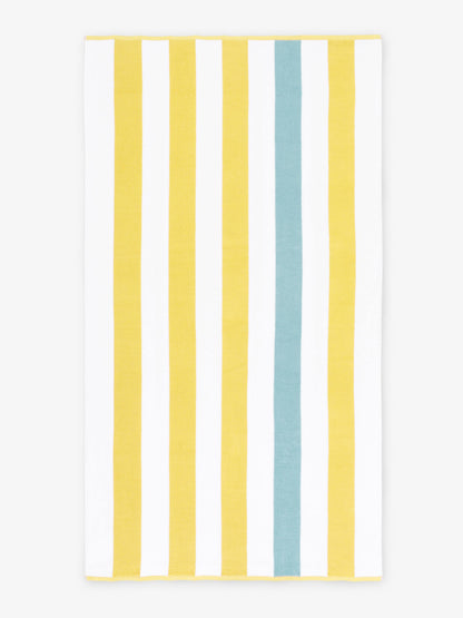Yellow Sea Glass Cabana Beach Towel