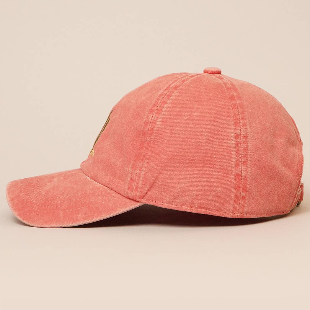Cactus Embroidered Cotton Baseball Cap