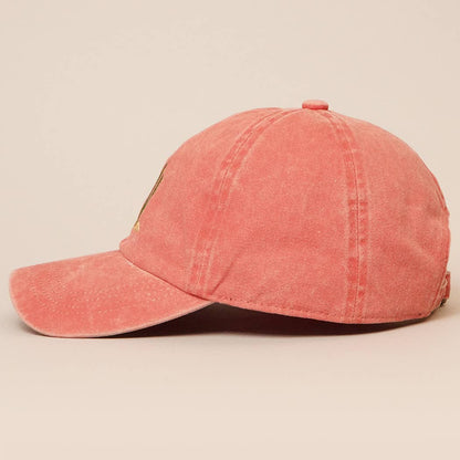 Cactus Embroidered Cotton Baseball Cap