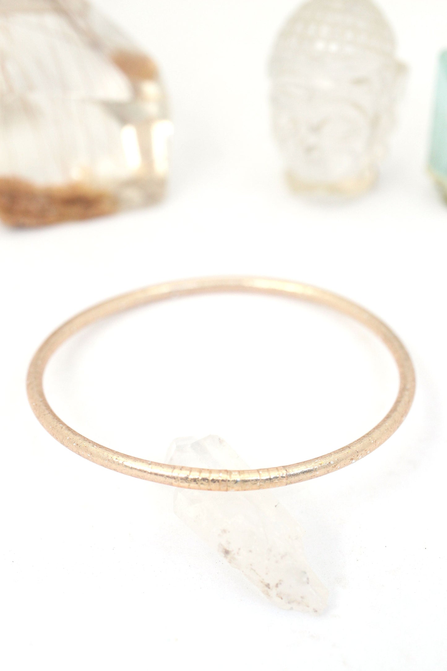 Thin Thai Buddhist Temple Bracelets, Rose Gold, Gold, Silver Mantra Bangle, Sizes Available
