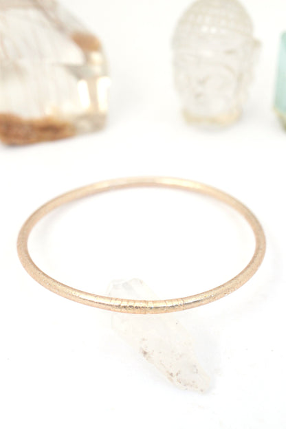 Thin Thai Buddhist Temple Bracelets, Rose Gold, Gold, Silver Mantra Bangle, Sizes Available
