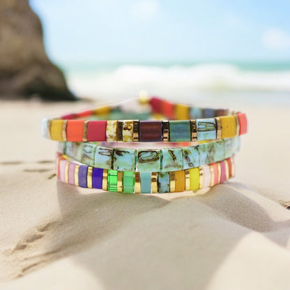 CHAOS - Tila Bead Bracelets Stack