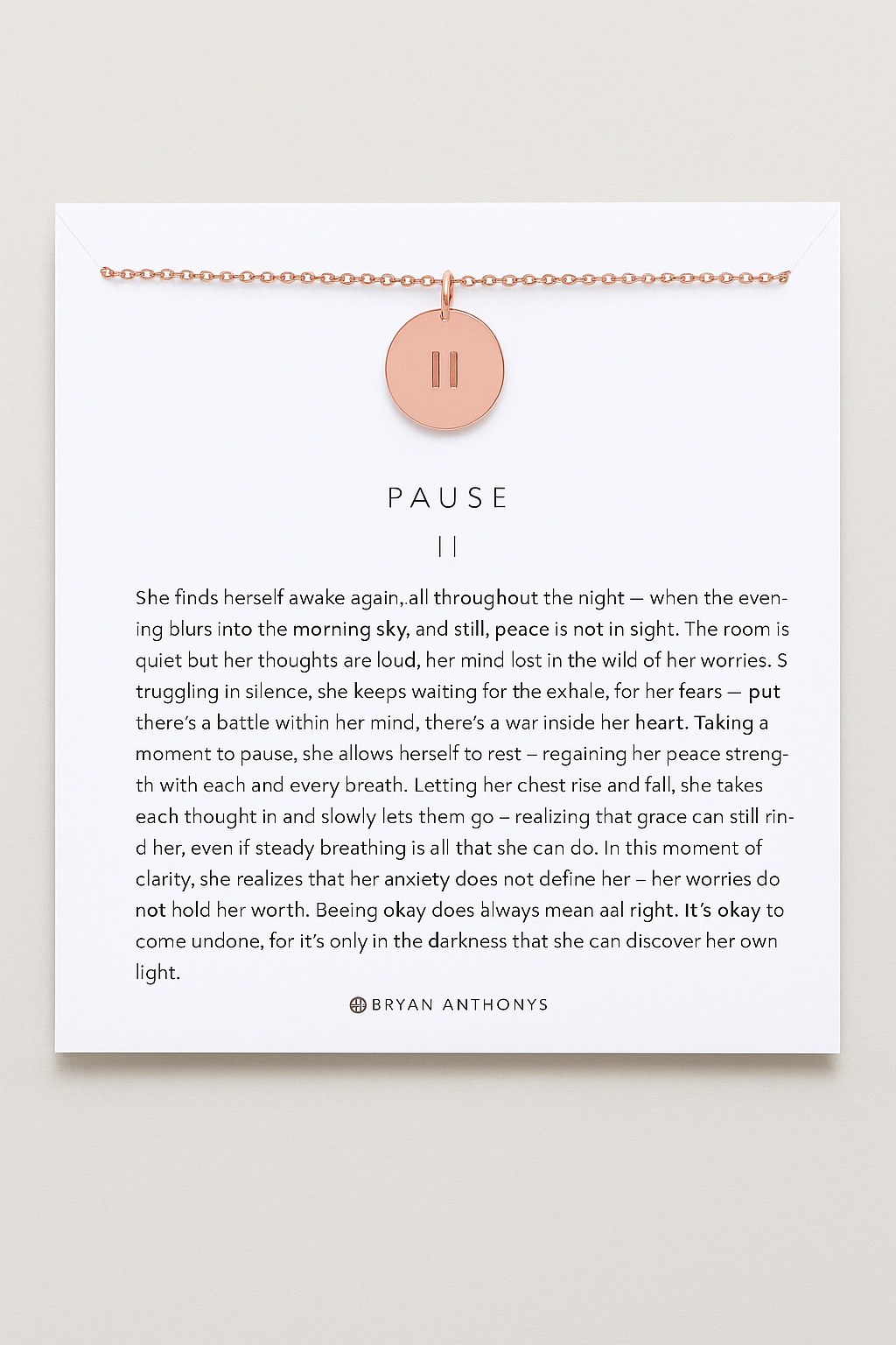 Pause Necklace