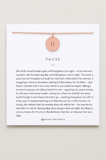 Pause Necklace