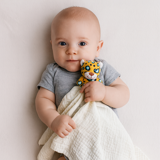 Me Lovey™ - Leopard Lovey Security Blanket