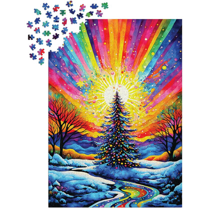 Christmas Tree Celebration 1000 Piece Jigsaw Puzzle Enjoy