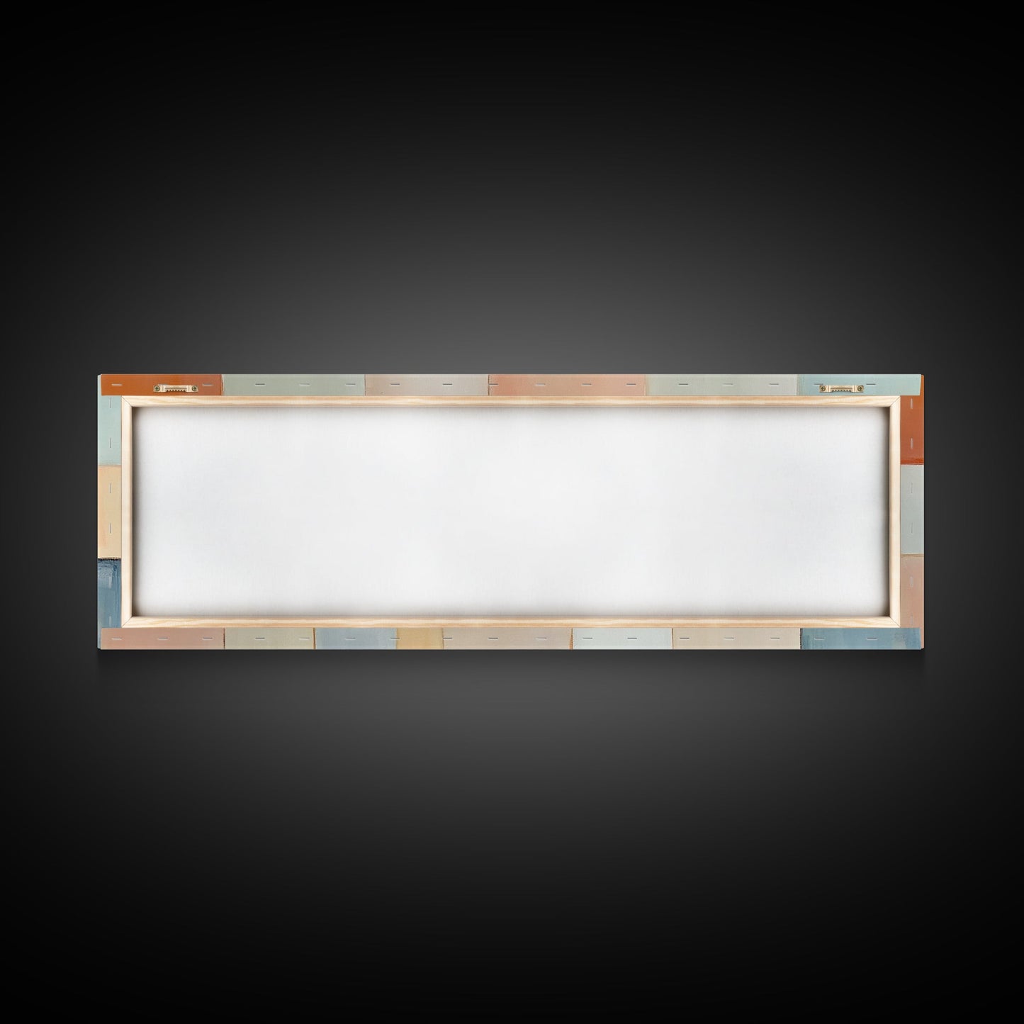 Modern Abstract Framed Canvas | Minimalist Mid Century Modern Wall Art | Large Horizontal Ultra Wide Framed Canvas | MCM Decor