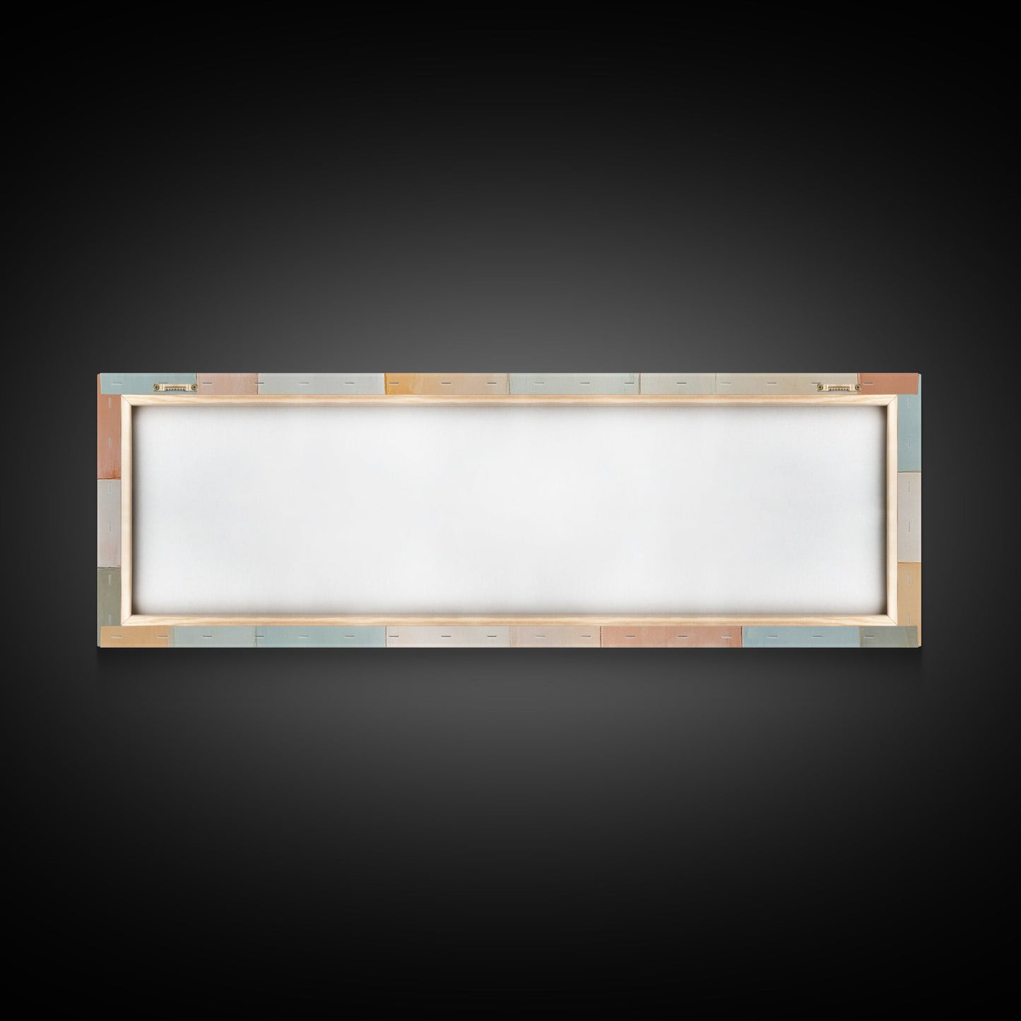 Modern Abstract Framed Canvas | Minimalist Mid Century Modern Wall Art | Large Horizontal Ultra Wide Framed Canvas | MCM Art