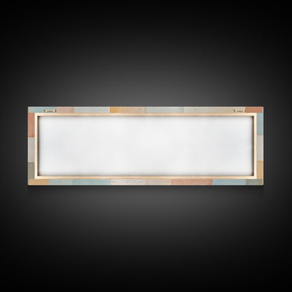 Modern Abstract Framed Canvas | Minimalist Mid Century Modern Wall Art | Large Horizontal Ultra Wide Framed Canvas | MCM Art