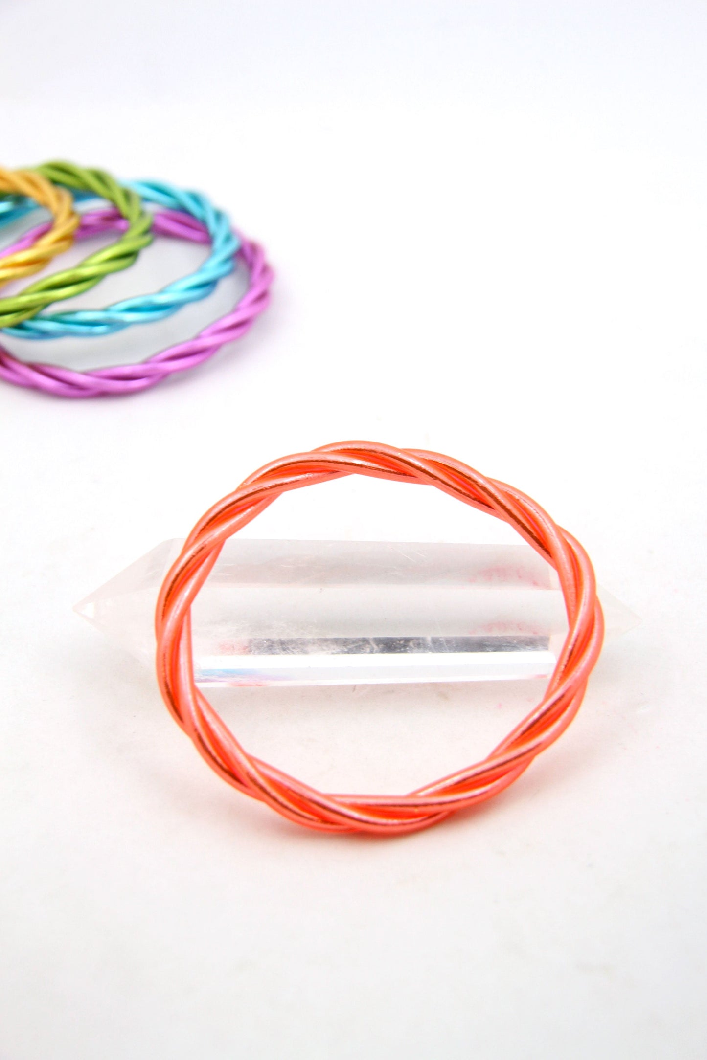 Twisted Thai Buddhist Temple Bracelets, Mantra Bangle, Kumlai, Colors & Sizes Available