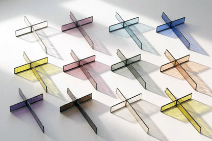 Wheat Mist Cross Suncatcher