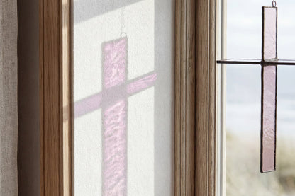 Mocha Brown Cross Suncatcher