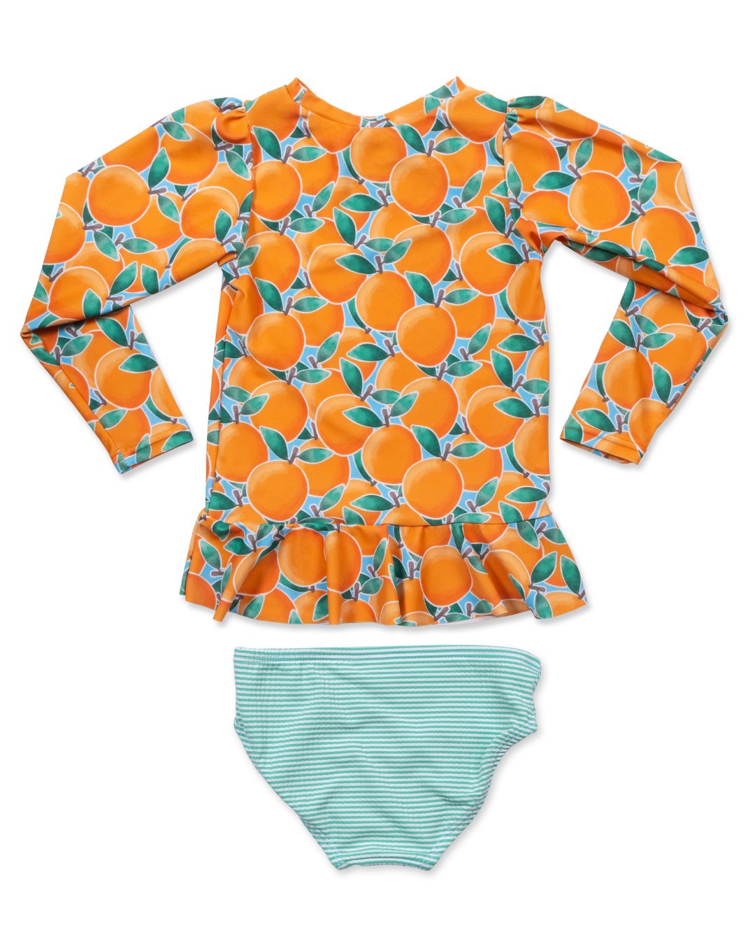 Cuties Girls Long Sleeve Sun Shirt and Bottom Set