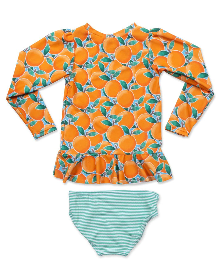 Cuties Girls Long Sleeve Sun Shirt and Bottom Set