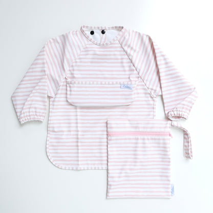 The Grayson Long Sleeve Bib - Brush Stripes