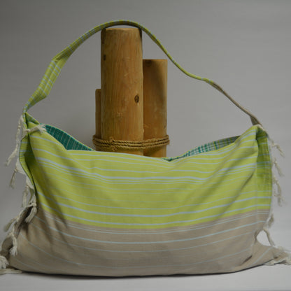3 in 1 Turkish Cotton Beach Bag, Towel and Chair Cover