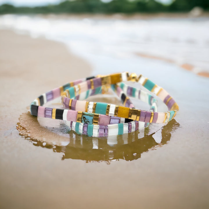 DIVA- Tila Bead Bracelet Stack of 3