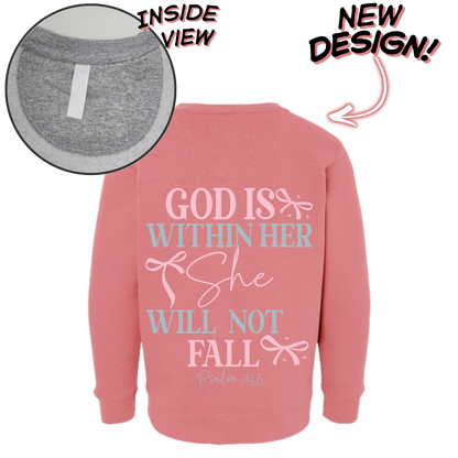 She Stands Firm Youth & Toddler Sweatshirt