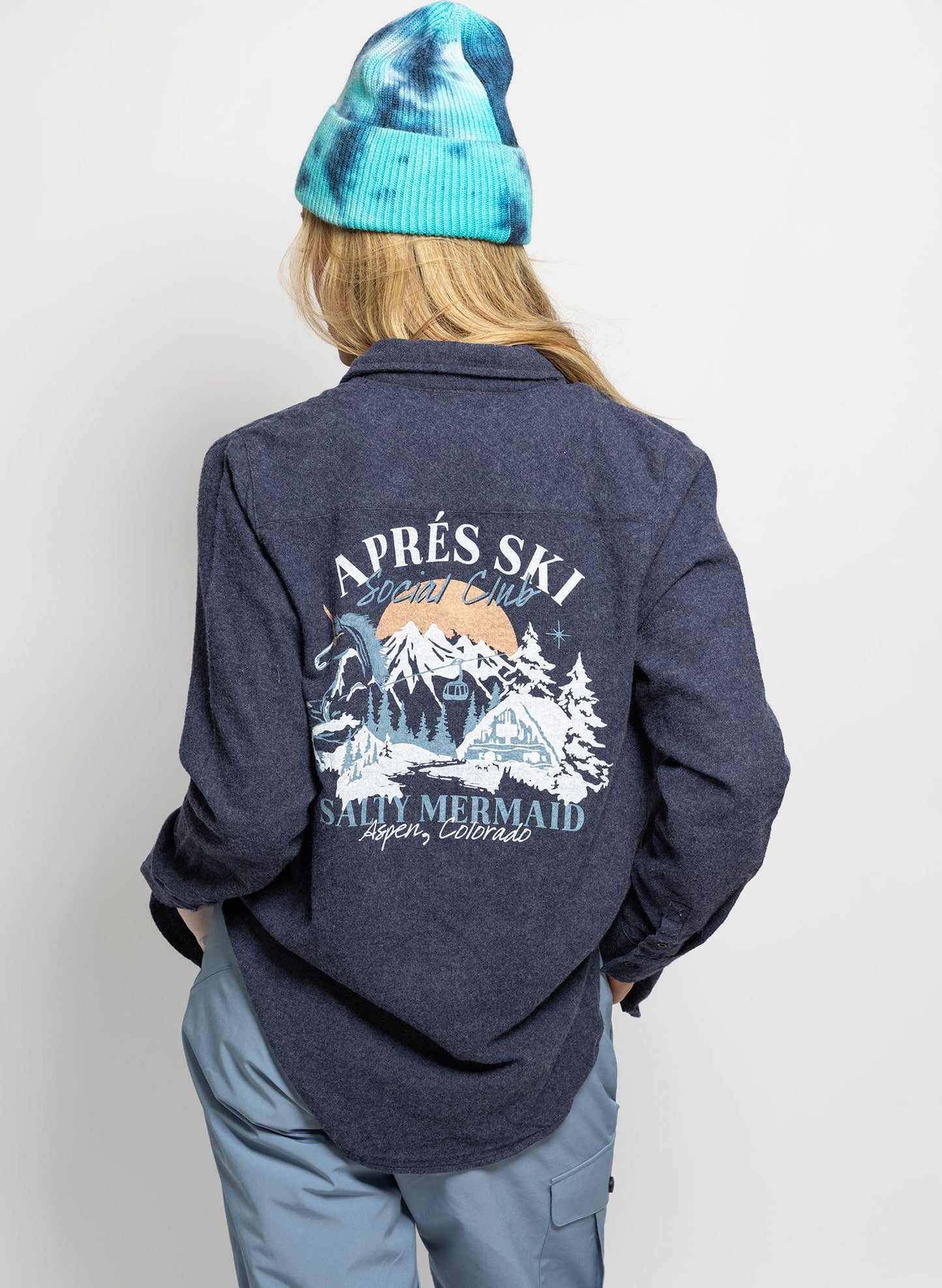 Aspen 'Apres Ski Social Club' Button-Down Flannel Shirt