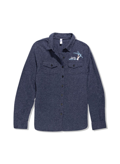 Aspen 'Apres Ski Social Club' Button-Down Flannel Shirt