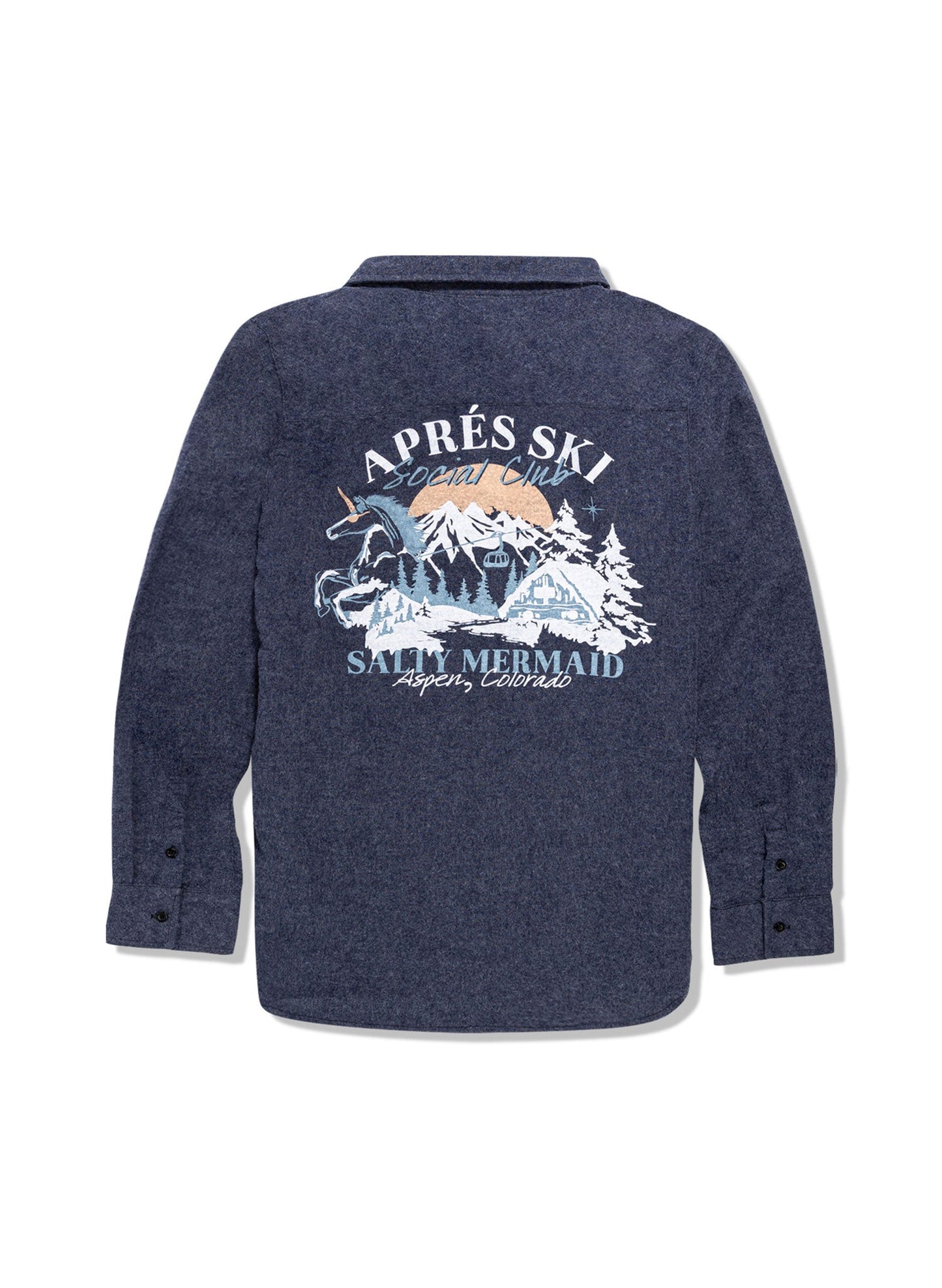 Aspen 'Apres Ski Social Club' Button-Down Flannel Shirt