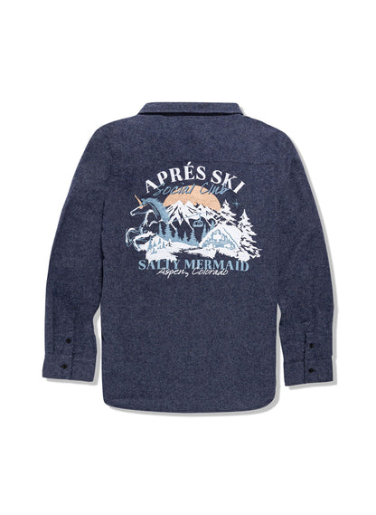 Aspen 'Apres Ski Social Club' Button-Down Flannel Shirt