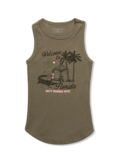 'Welcome to Florida' Fitted Tank Top
