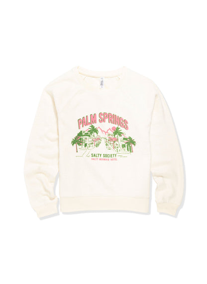 Palm Springs 'Salty Society' Crewneck Sweatshirt