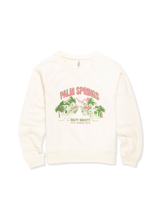 Palm Springs 'Salty Society' Crewneck Sweatshirt