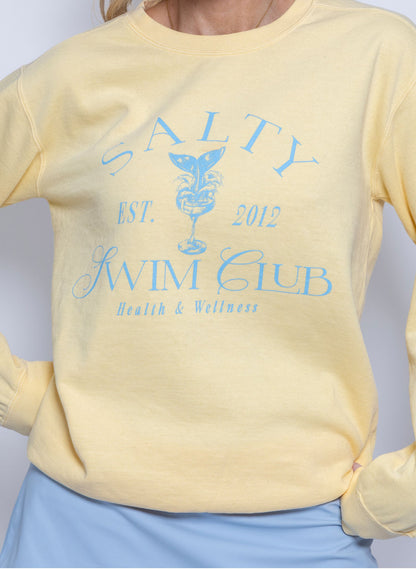 'Salty Swim Club' Crewneck Sweatshirt
