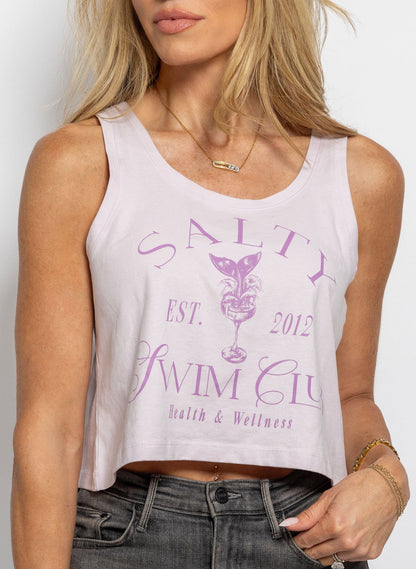 'Salty Swim Club' Cropped Tank Top
