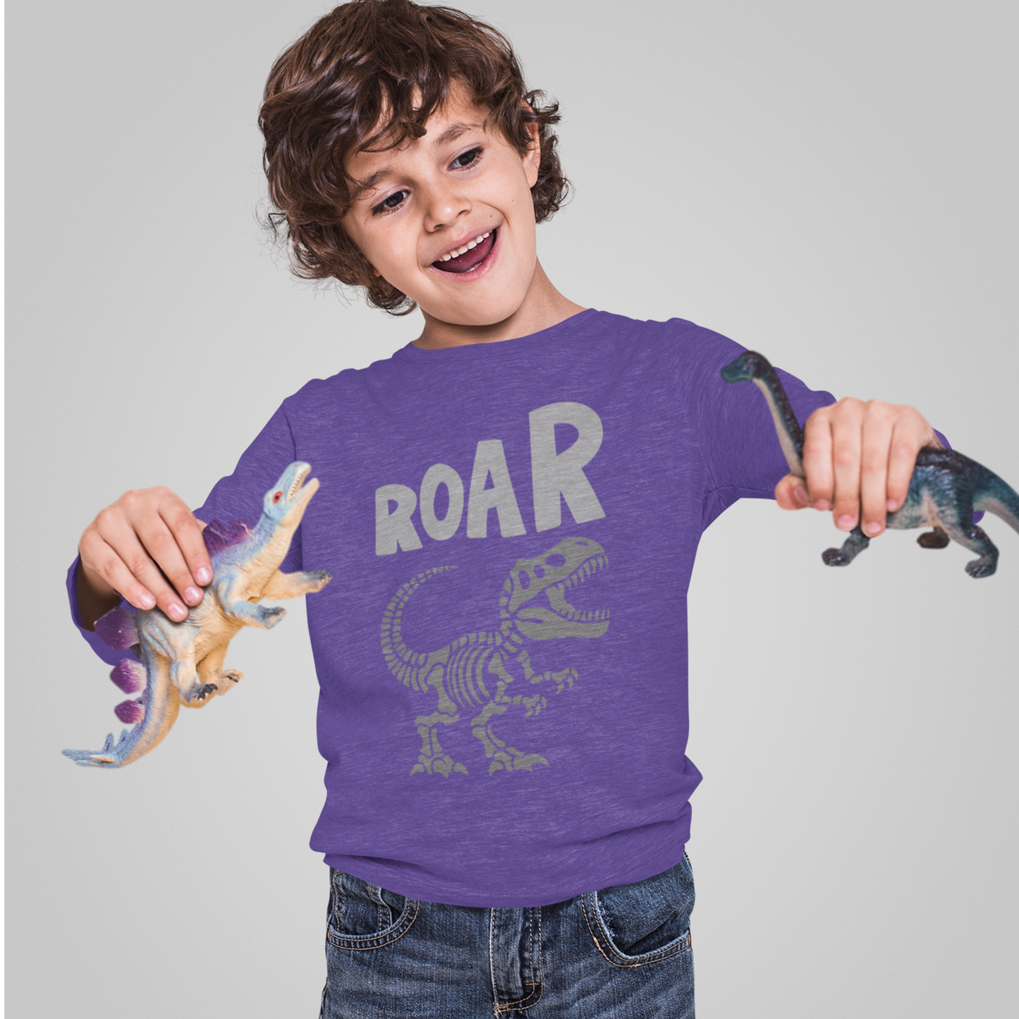 Dino Roar Youth & Toddler Long Sleeve Graphic Tee