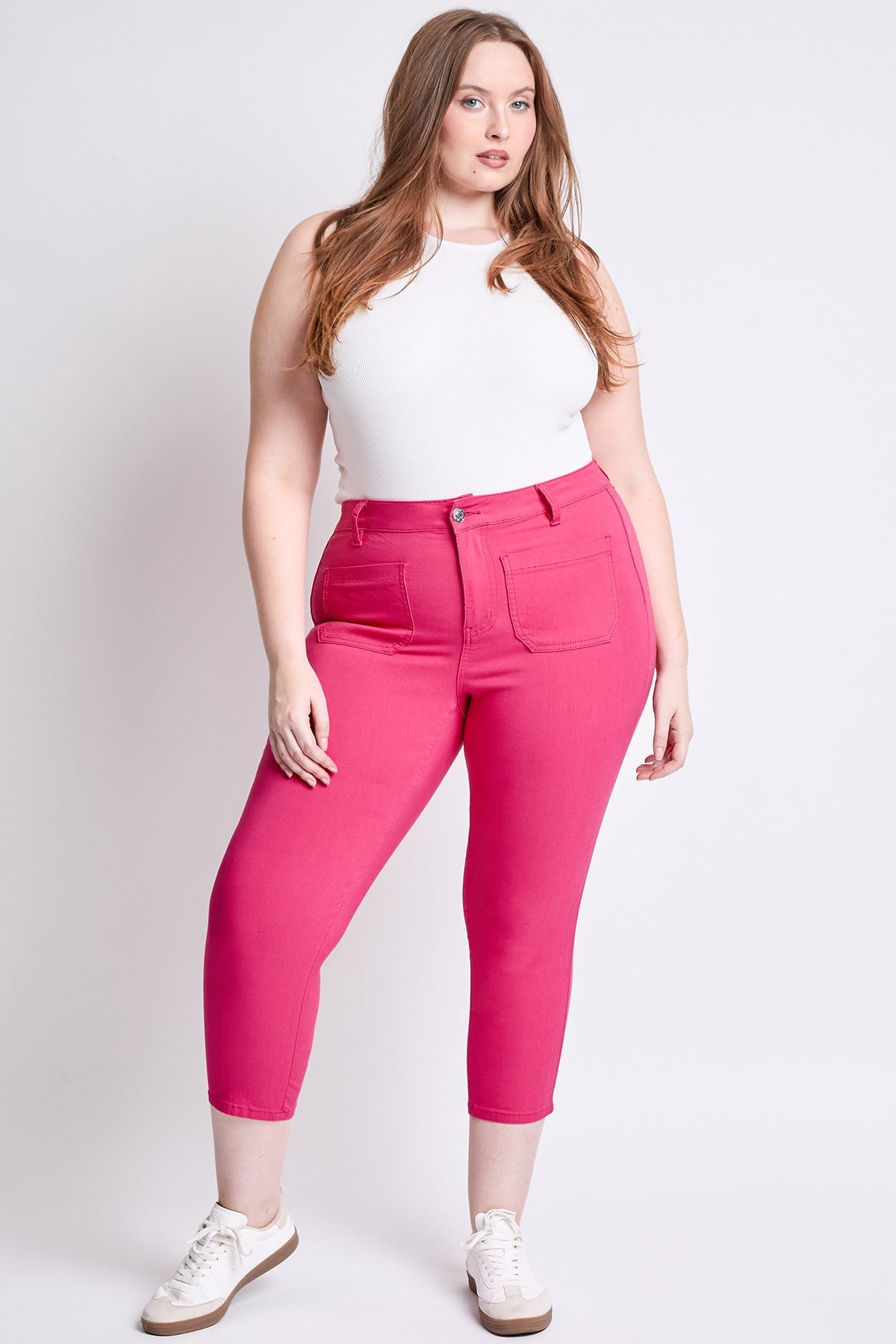 Women's Plus Hyperstretch Crop Straight  Pants