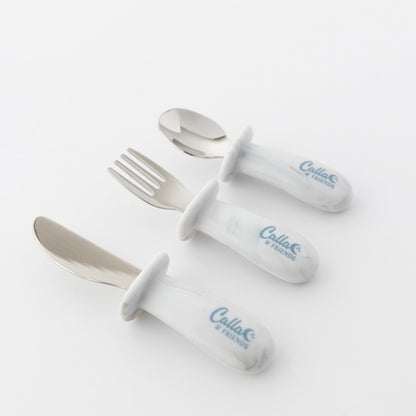 Silicone & Stainless Steel Toddler Utensil Set