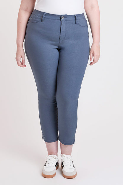 Women's Plus High Rise Hyperstretch Cropped Straight Pants