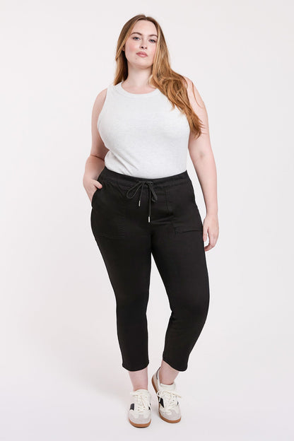 Women's Plus High Rise Pull On Straight Leg Jogger