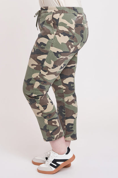 Women's Plus High Rise Pull On Straight Leg Jogger