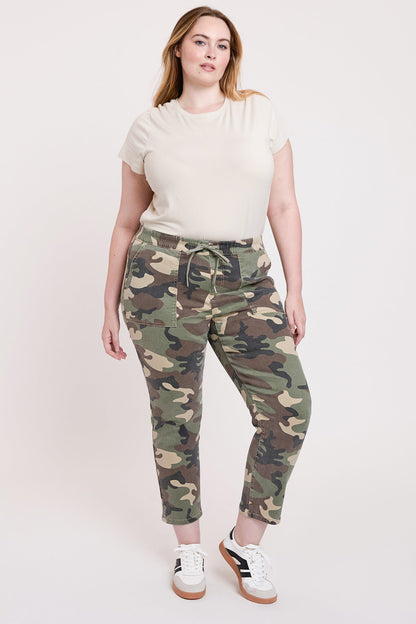 Women's Plus High Rise Pull On Straight Leg Jogger
