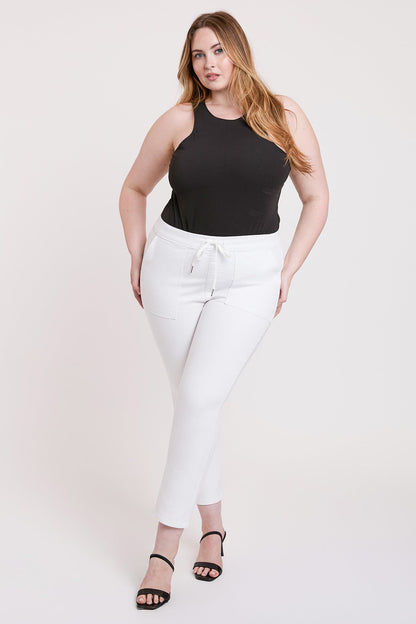 Women's Plus High Rise Pull On Straight Leg Jogger