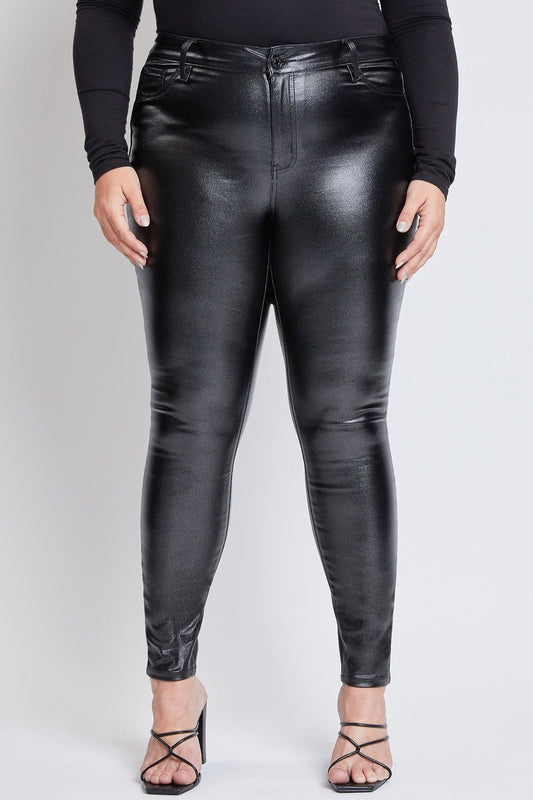 Women's Plus Hyperstretch Metallic Skinny Pants