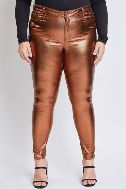 Women's Plus Metallic Skinny Pants
