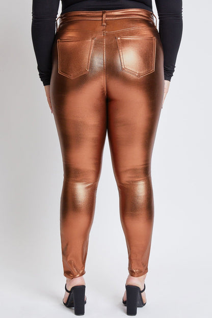 Women's Plus Metallic Skinny Pants
