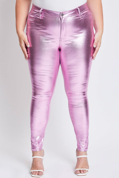 Women's Plus Metallic Skinny Pants