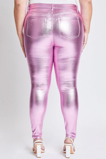 Women's Plus Metallic Skinny Pants