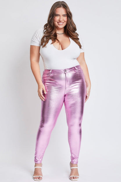 Women's Plus Metallic Skinny Pants