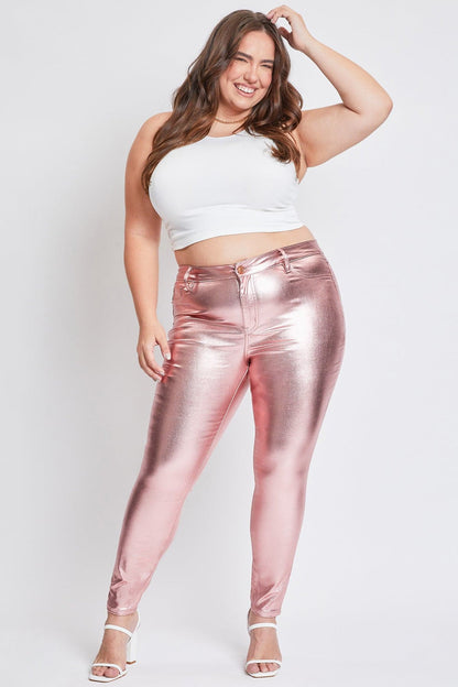 Women's Plus Metallic Skinny Pants