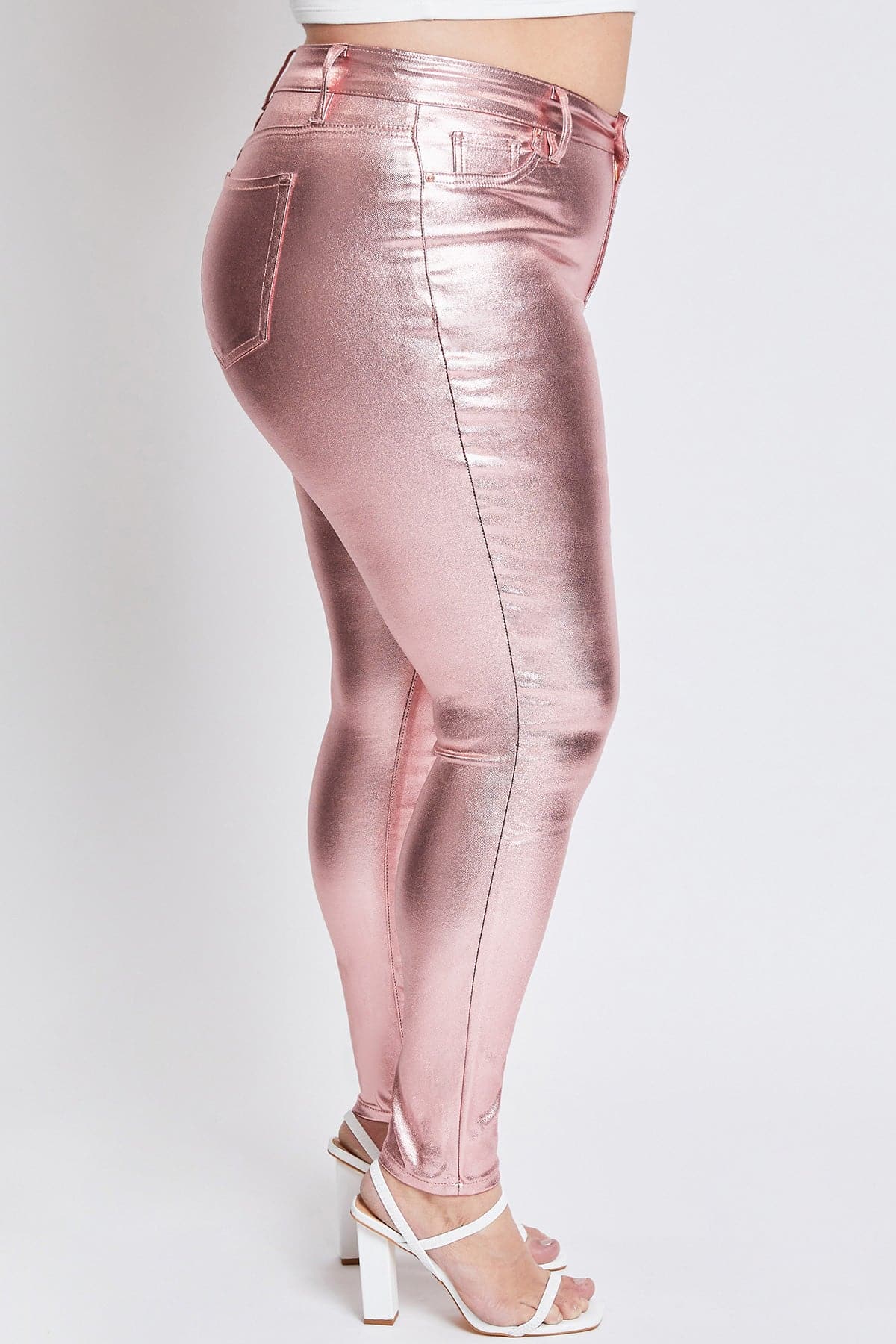 Women's Plus Metallic Skinny Pants