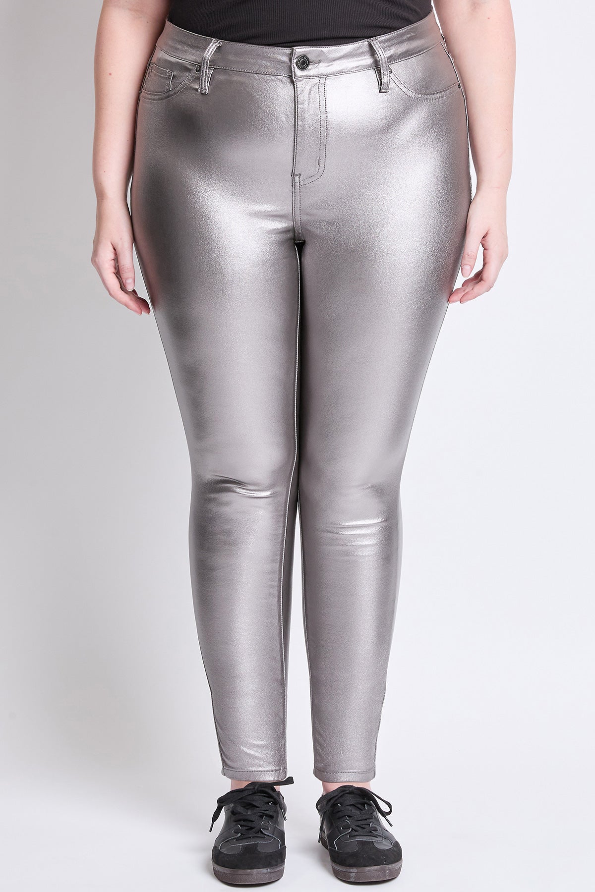 Women's Plus Metallic Skinny Pants
