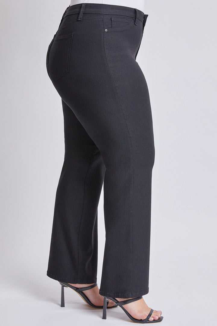 Women's Plus Hyperstretch Wide Leg Pants, Black