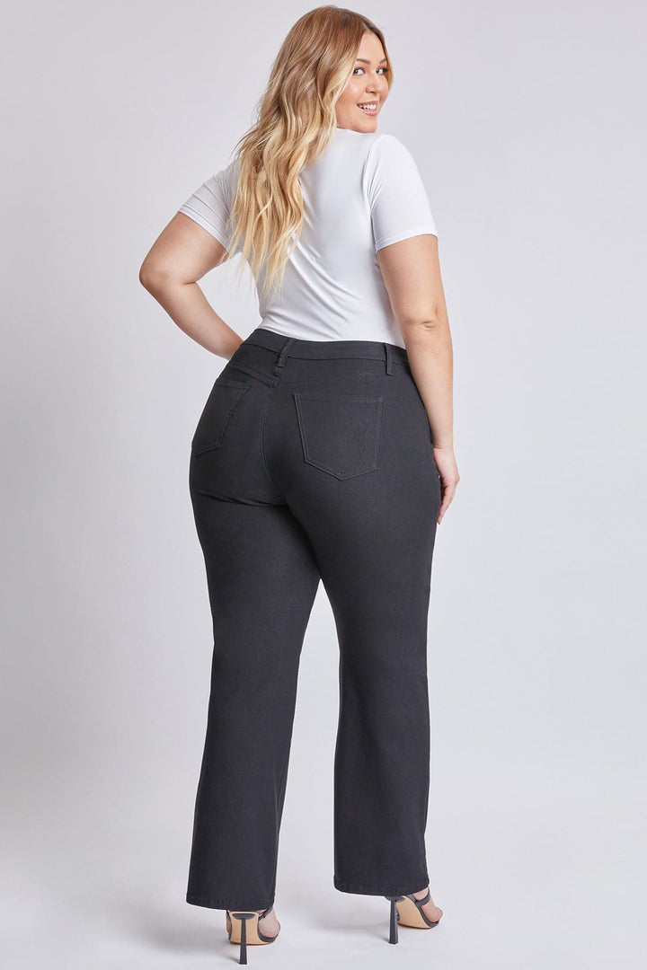 Women's Plus Hyperstretch Wide Leg Pants, Black